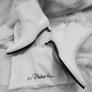 New 3.1 Phillip lim white Agatha bootie size 7